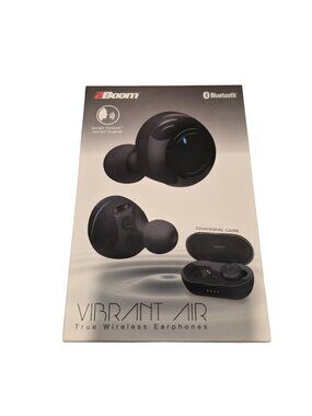 New 2Boom Vibrant Air True Wireless Bluetooth Earbuds with Charging Case